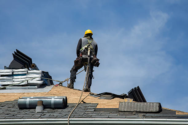 Professional Roofing technician working in Nicasio, CA